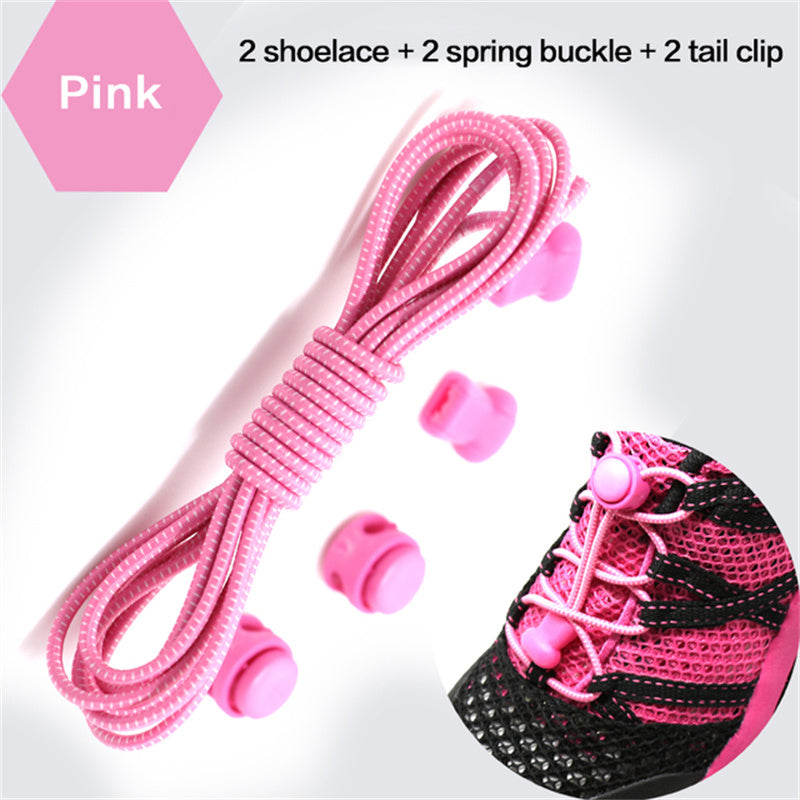 No Tie Shoe Laces Elastic Stretching Lock Lazy Laces Quick Rubber Shoelace