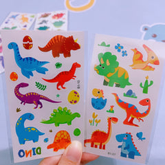 Waterproof Cartoon Dinosaur Temporary Tattoos