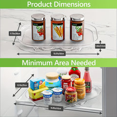 360 Degree Rotating Refrigerator Storage Organizer Turntable