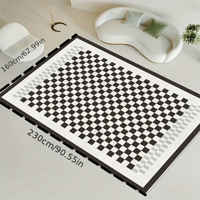 Nordic French Style Loop Velvet Carpet Printed Rug