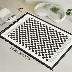 Nordic French Style Loop Velvet Carpet Printed Rug