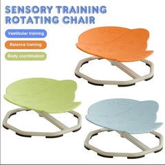 Ergonomic Sensory Swivel Chair in Red Green Enhanced Balance Coordination Focus