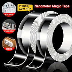 Nano Tape Double Sided Tape Transparent Reusable Washable Strong Adhesive Gel