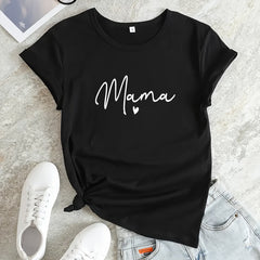 Maam Letter Graphic Sports T-shirt Women's Activewear
