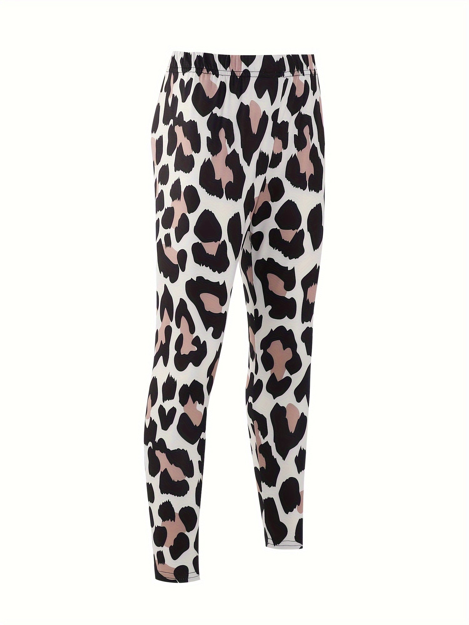 3D Leopard Print Leggings Girls Comfy Yoga Pants Spring