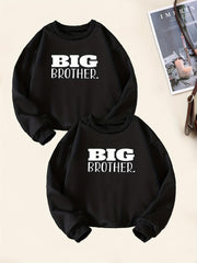 2pcs Big Brother Boys Sweatshirt Long Sleeve Tops