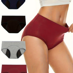 4pcs Period Panties Anti Leak Women's Lingerie
