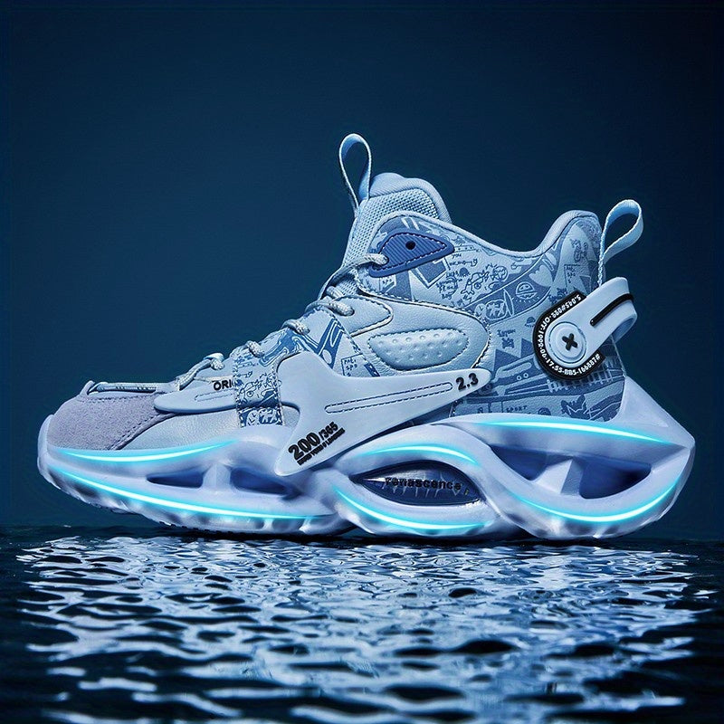 Men's High Top Basketball Shoes Non Slip Sneakers Spring Summer