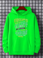 Men's Letter Print Hoodie Casual Stretch Breathable Sweatshirt