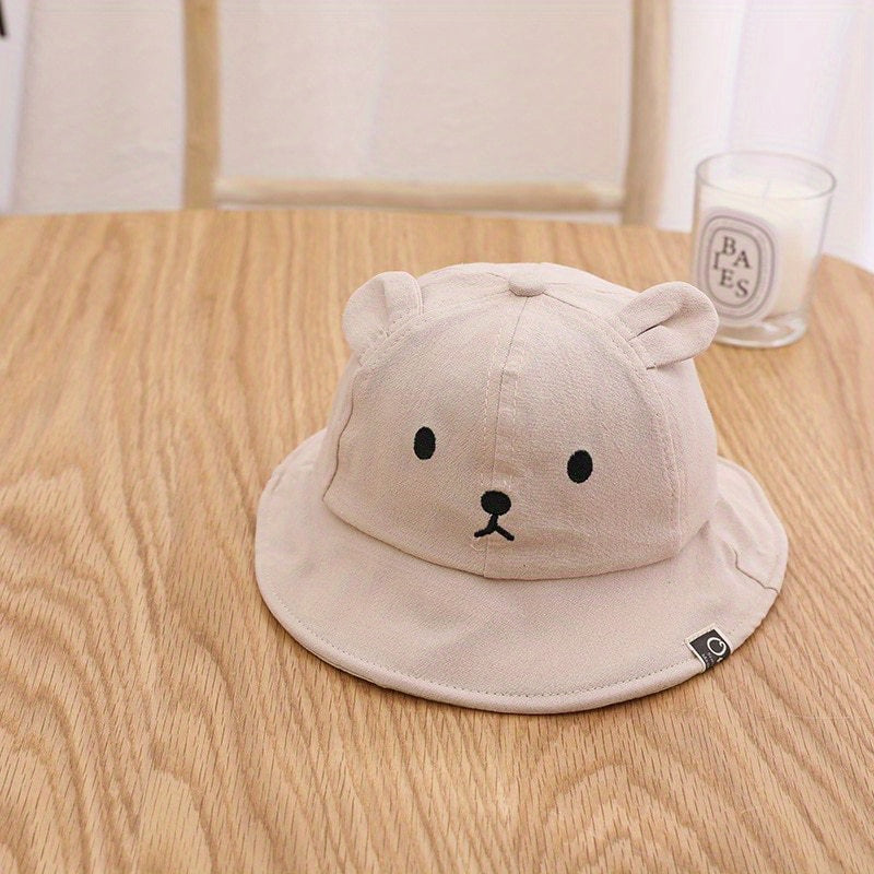 Baby Bear Ear Bucket Hat Fisherman Hat Sunscreen Cap