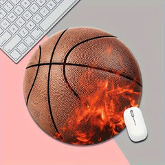 Round Ball Mouse Pad Non-slip Rubber Fun Game Office Laptop Mouse Pad