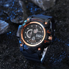 Kids Sports Waterproof Electronic Watch - Round Wrist Watch
