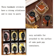 200pcs Lollipop Cake Packaging Seal Sticker 10x3cm