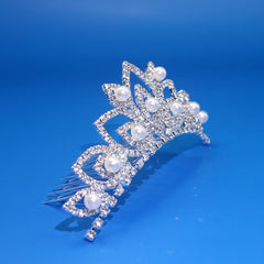 Crystal Faux Pearl Headband Tiara Hair Accessories