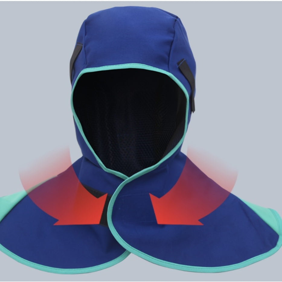 Fireproof Welder's Hat & Shawl Heat Resistant Protective Gear