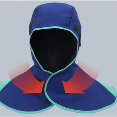 Fireproof Welder's Hat & Shawl Heat Resistant Protective Gear