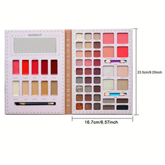 49 Colors Eyeshadow Palette Highlighting Blush Lipstick