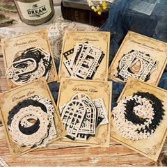 16pcs Hollowed Out Decoupage Paper for DIY Crafts Scrapbooking