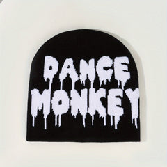 Jacquard Beanie Hip Hop Unisex Knit Hat Elastic Y2K Skull Cap Warm