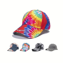 Tie Dye Print Hip Hop Baseball Cap Sun Hat