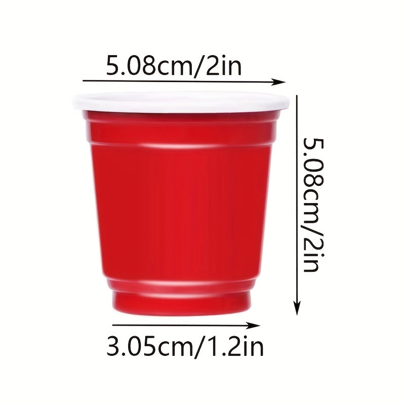 200-Pack Mini Plastic Cups, 5.08 cm Disposable Party Cups