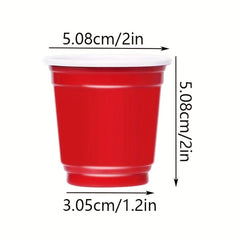 200-Pack Mini Plastic Cups, 5.08 cm Disposable Party Cups