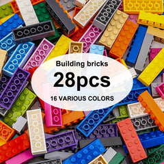 28pcs 2x6 Brick Building Blocks Kids' Educational Toys