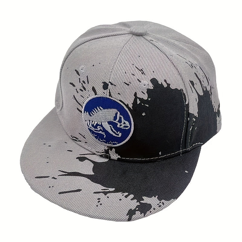 Casual Doodle Dinosaur Embroidery Baseball Cap Sun Protection Hip Hop Style