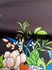Women's Floral Print V Neck Knee Length Dress