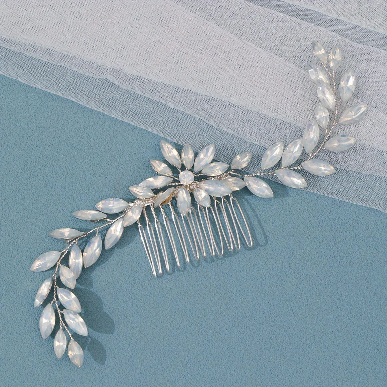 Crystal Bridal Hair Comb Headdress Rhinestone Insert Comb Prom Hair Accessories
