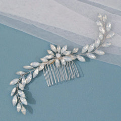 Crystal Bridal Hair Comb Headdress Rhinestone Insert Comb Prom Hair Accessories