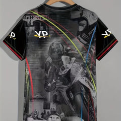 Vintage Motorcycle Graphic Tee 3D Print Breathable Active T-shirt