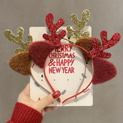 Christmas Antlers Headband Elk Ears Party Headwear