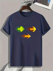 Arrows Pattern Print Men's Sports T-shirt