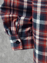 Men's Plaid Button Up Casual Long Sleeve Shirt