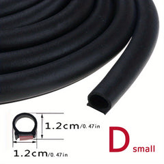 P D Type 2 Meter Car Door Sealing Strip Rubber Sound Insulation And Dust Prevent