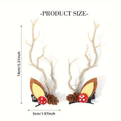 LED Christmas Hair Clip Tree Branch Hair Band Light up Hair Clip