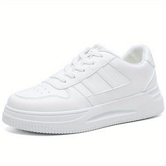 Women's Platform Skate Shoes Lace Up Low Top Casual Sneakers