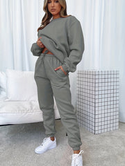 Casual Two-piece Set Long Sleeve Sweatshirt & Jogger Pants