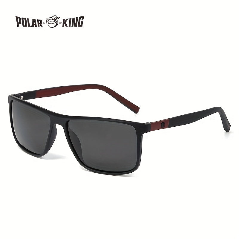 Vintage Square Frame Polarized Sunglasses Anti Glare UV400