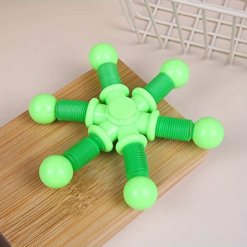 Cheng Rong Colorful Telescopic Gyroscope Toy Spider Deformation Spider