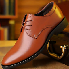 Men's Lace-Up Derby Shoes Business Formal Dress Wedding Events