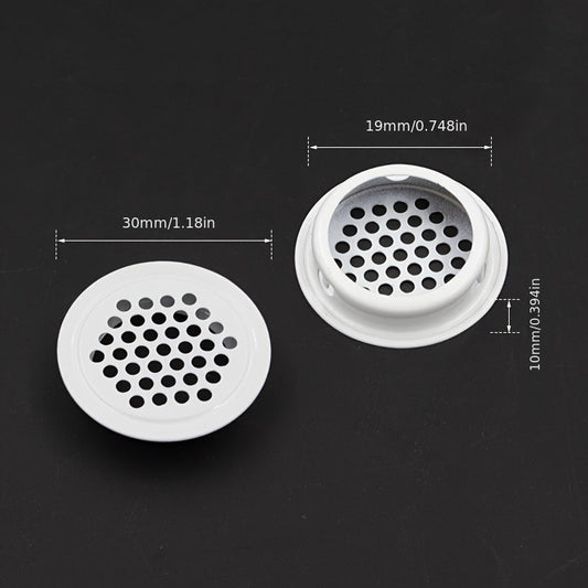 10pcs Round Air Duct Vent 19mm 25mm 29mm 35mm Steel Louver Mesh Cover Grille