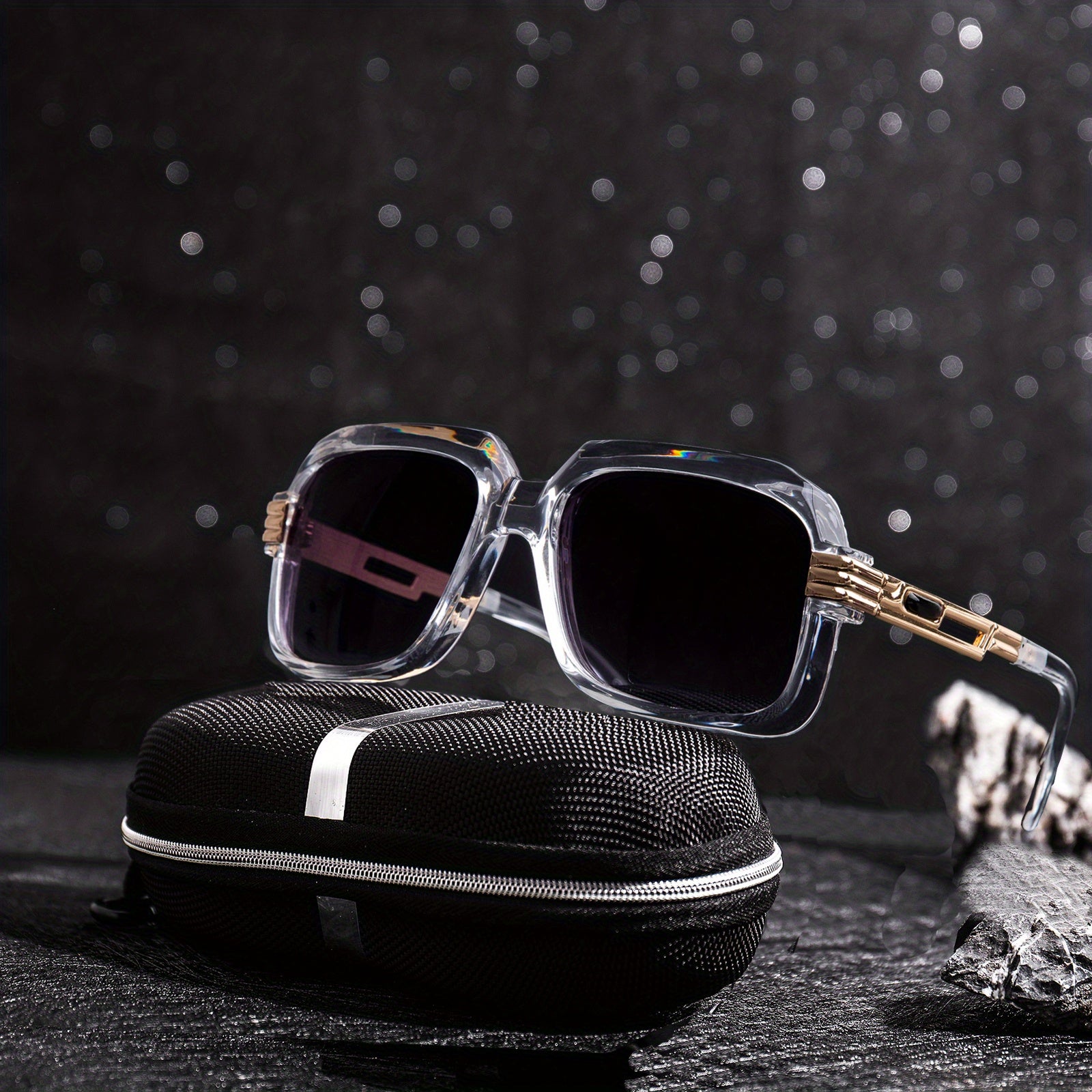Men's Square Frame Sunglasses UV Protection