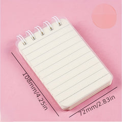 A7 Mini Spiral Notebook Grid Lined Paper