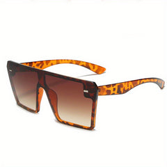 Men's Large Frame Sunglasses Colorful One-piece Casual Eyewear