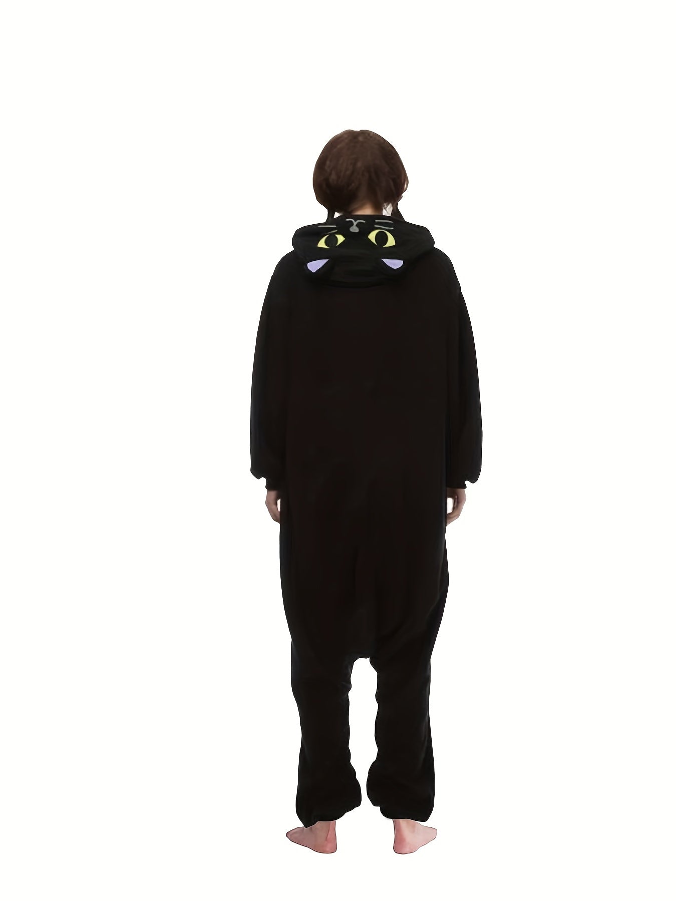 Halloween Cat Pajama Jumpsuit Hooded Lingerie