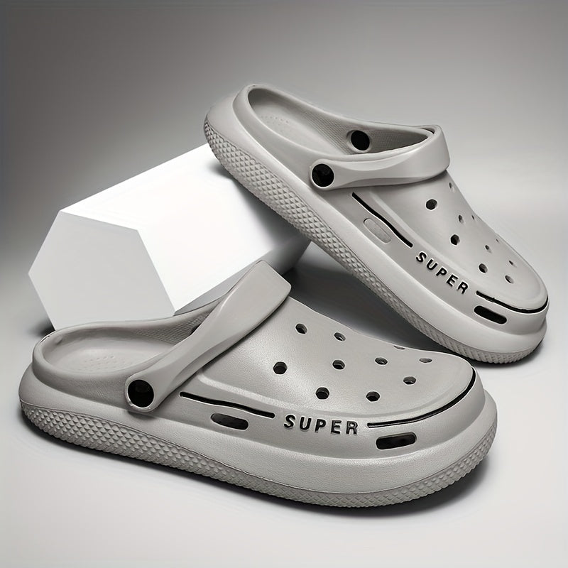 Men's Platform Clogs Hollow Out Garden Sandals