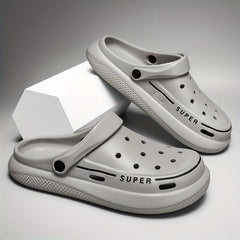 Men's Platform Clogs Hollow Out Garden Sandals