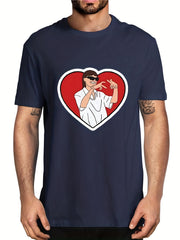Love Gesture Graphic Tee for Men | Casual & Comfy T-Shirt for Summer